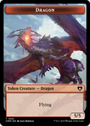 Saproling // Dragon (0021) Double-Sided Token [Commander Masters Tokens]-2