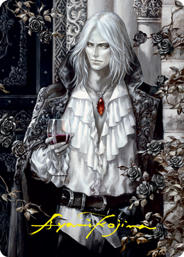 Tarjeta de arte de Sorin el Sin Alegría 2 (firma estampada en dorado) [Serie de arte de Innistrad: Crimson Vow] 