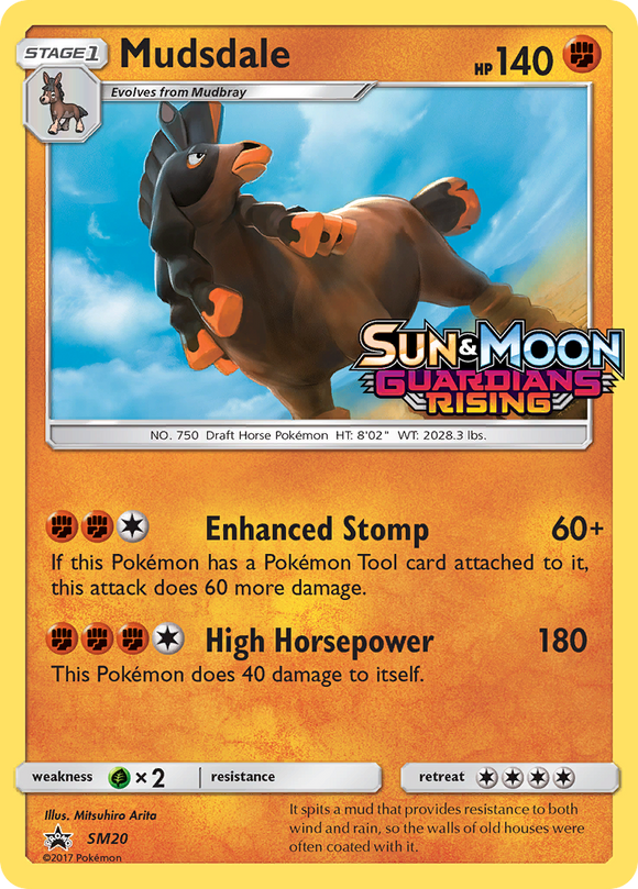 Mudsdale (SM20) [Sun &amp; Moon: promociones de Black Star] 