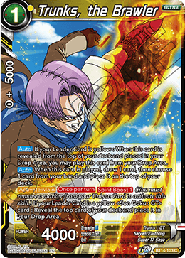 Trunks, el luchador (BT14-103) [Cross Spirits] 