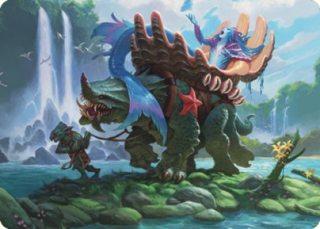 Tarjeta de arte de Vodalian Mindsinger [Serie de arte de Dominaria United] 