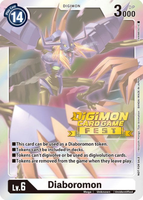 Ficha de Diaboromon (Digimon Card Game Fest 2022) [Lanzamiento de promociones especiales] 