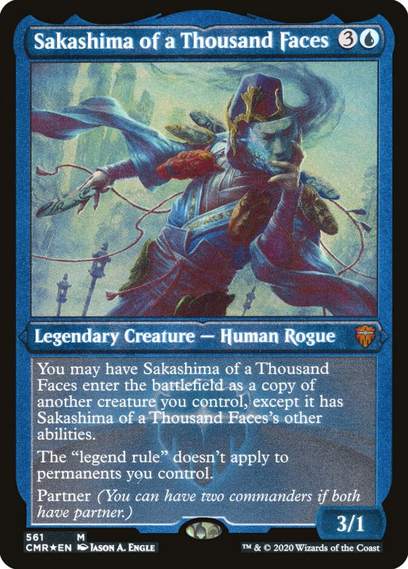Sakashima de las mil caras (grabado) [Commander Legends] 