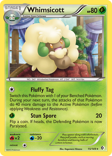 Whimsicott (15/149) [Blanco y negro: fronteras cruzadas] 