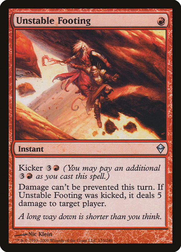 Pie inestable [Zendikar] 