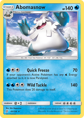 Abomasnow (42/236) [Sol y Luna: Mentes unificadas] 