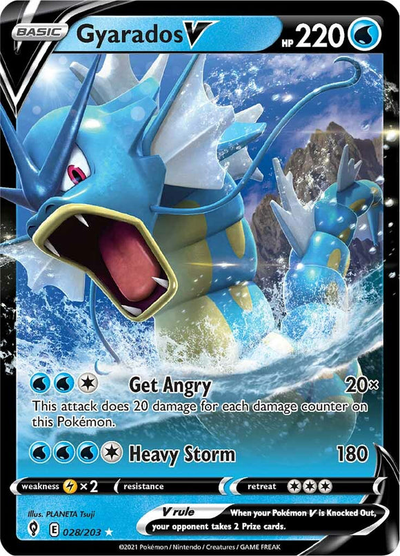 Gyarados V (028/203) [Espada y escudo: cielos en evolución] 