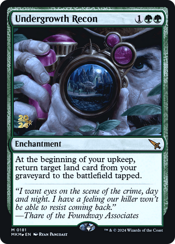 Undergrowth Recon [Promociones previas al lanzamiento de Asesinatos en la Mansión Karlov] 