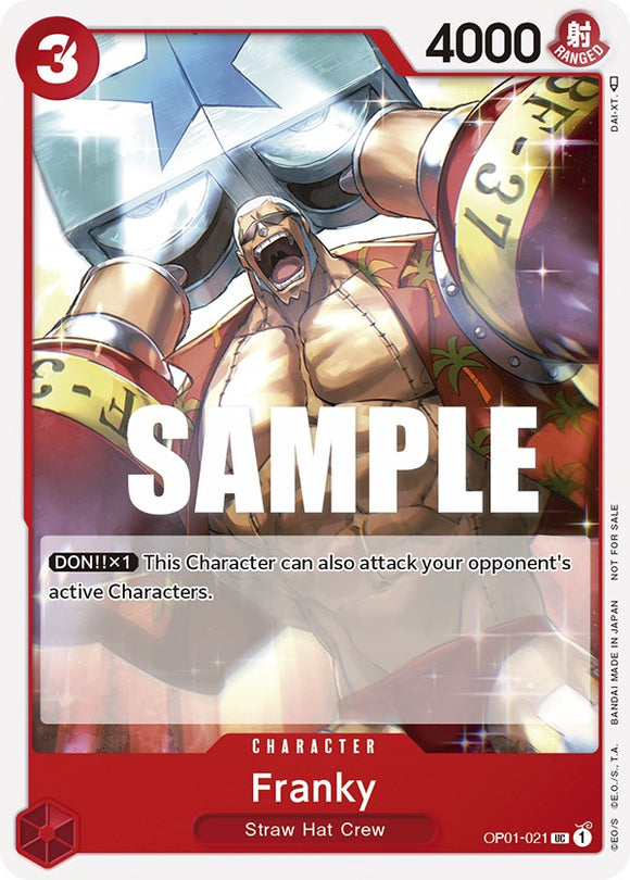 Franky (Paquete de torneo vol. 2) [Tarjetas promocionales de One Piece] 