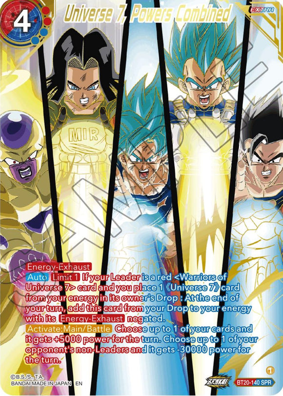 Universo 7, Poderes Combinados (SPR) (BT20-140) [Poder Absorbido] 