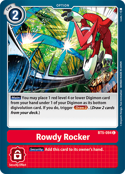 Rockero alborotador [BT5-094] [Batalla de Omni] 