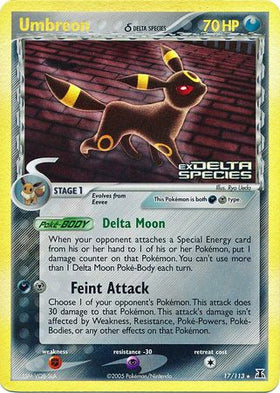 Umbreon (17/113) (Especie Delta) (Estampado) [EX: Especie Delta] 