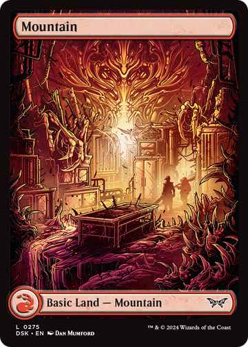 Montaña (275) - Arte completo [Duskmourn: House of Horror] 