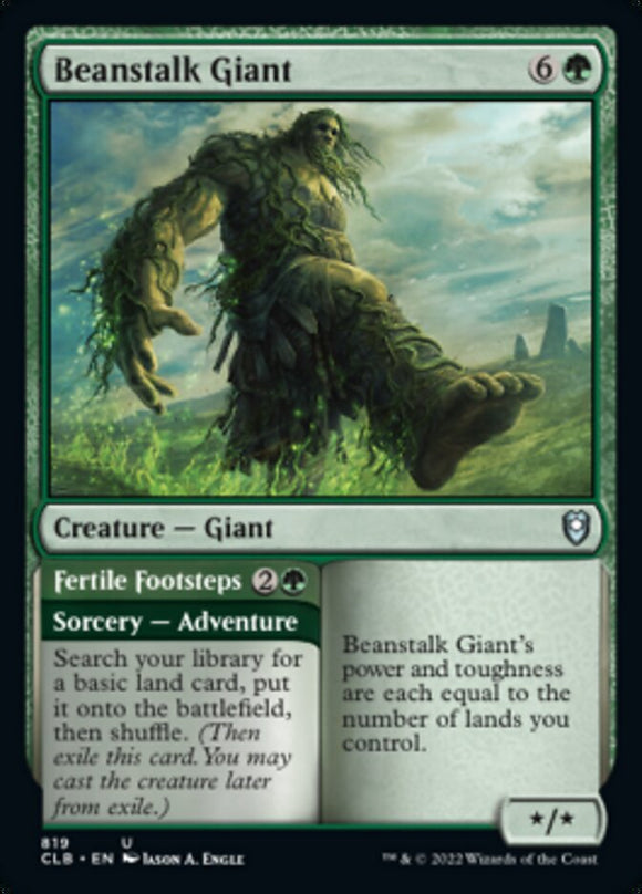 Gigante de tallo de frijol // Pasos fértiles [Commander Legends: Battle for Baldur's Gate] 