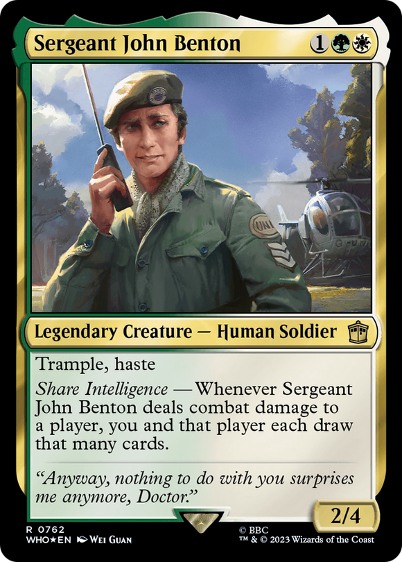 Sargento John Benton (Surge Foil) [Doctor Who] 