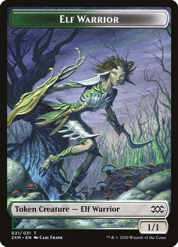 Copy // Elf Warrior Double-Sided Token [Double Masters Tokens] - 0