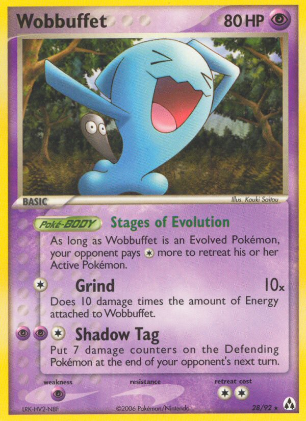 Wobbuffet (28/92) [EX: Creador de leyendas] 