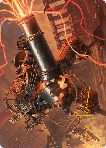 Tarjeta de arte de Blaster Hulk (firma con sello dorado) [Serie de arte Modern Horizons 3] 