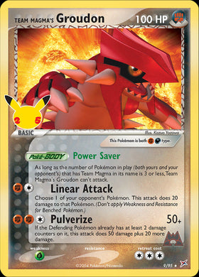 Groudon del Equipo Magma (9/95) [Celebraciones: 25.º aniversario - Colección clásica] 