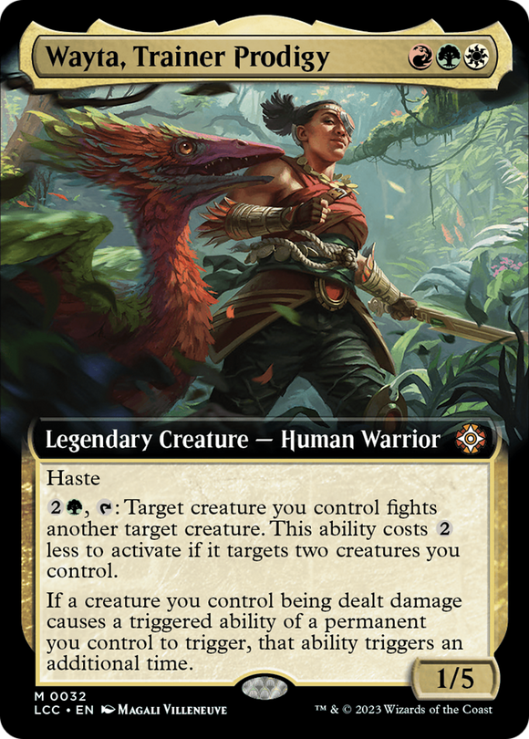 Wayta, Entrenadora Prodigio (Ilustración Extendida) [Comandante de Las Cavernas Perdidas de Ixalan] 