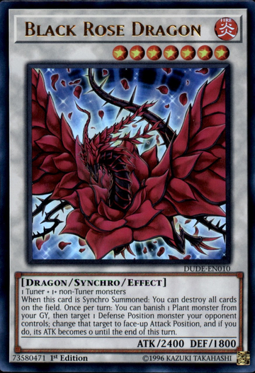 Dragón Rosa Negra [DUDE-EN010] Ultra Raro 