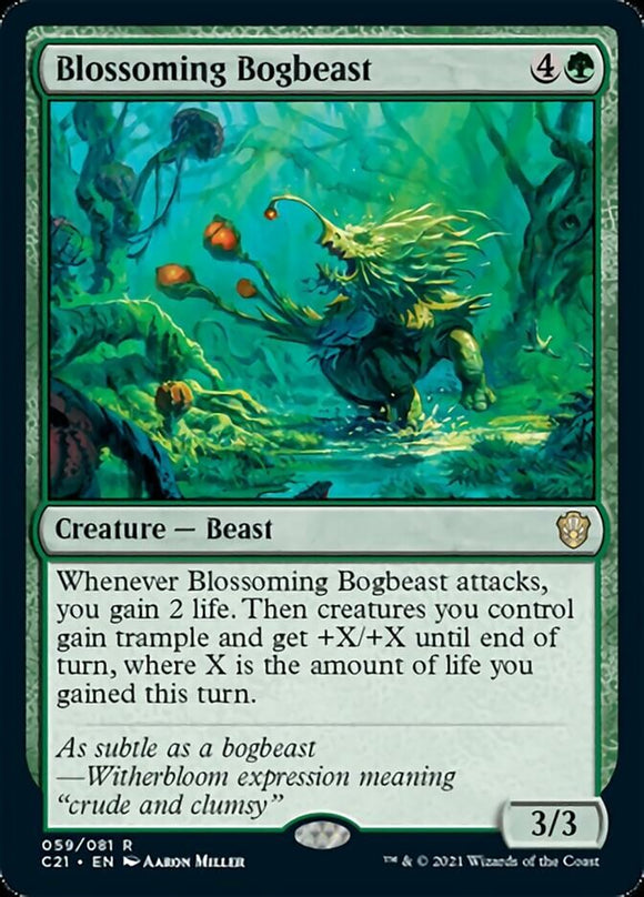 Bestia del pantano floreciente [Commander 2021] 