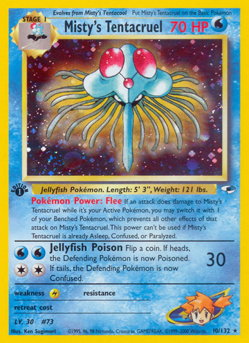 Tentacruel de Misty (10/132) [Héroes del gimnasio 1.ª edición] 