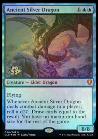 Dragón de plata antiguo [Promociones de prelanzamiento de Commander Legends: Battle for Baldur's Gate] 