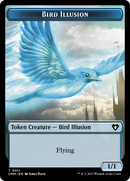 Spirit (0039) // Bird Illusion Double-Sided Token [Commander Masters Tokens]-2