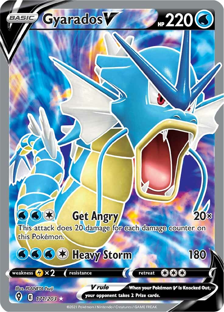 Gyarados V (171/203) [Espada y escudo: cielos en evolución] 