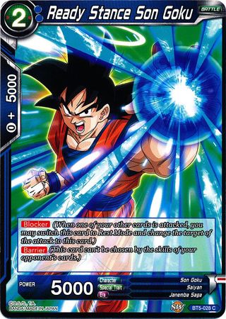 Son Goku en posición de combate (BT5-028) [Renacimiento milagroso] 
