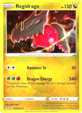 Regidrago (124/203) (Holo cosmos) [Espada y escudo: cielos en evolución] 