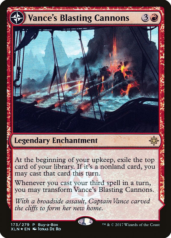 Cañones explosivos de Vance // Bastión Spitfire (Comprar una caja) [Cofre del tesoro de Ixalan] 