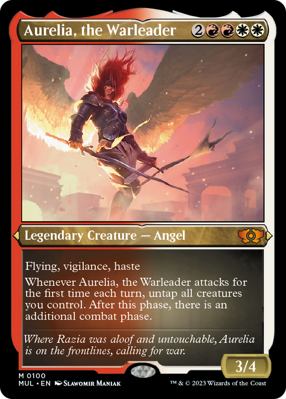 Aurelia, la líder de la guerra (grabado en papel metálico) [Multiverse Legends] 