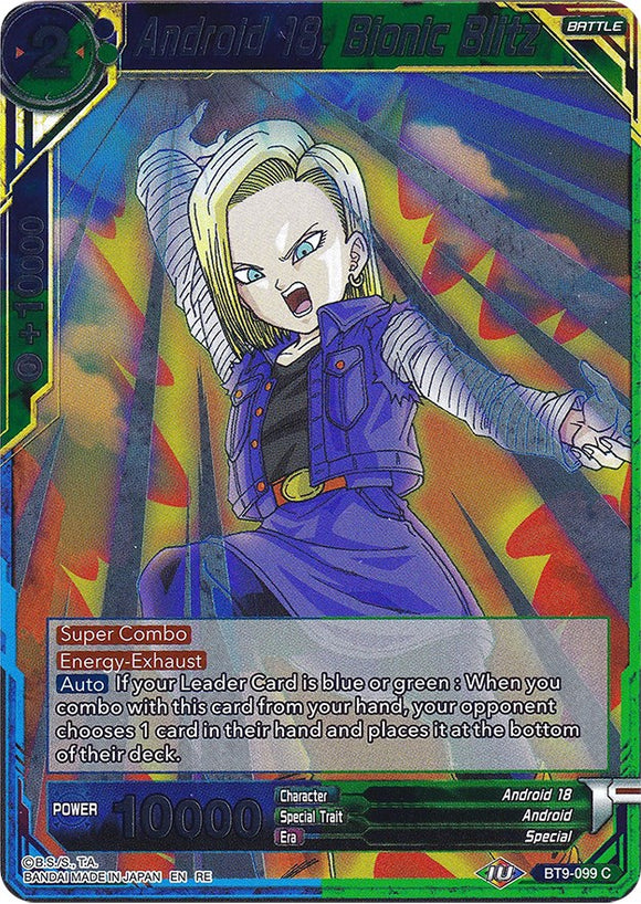 Androide 18, Blitz biónico (BT9-099) [Ultimate Deck 2022] 