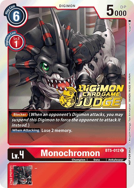 Monochromon [BT5-012] (Paquete de juez 1) [Promociones de la Batalla de Omni] 