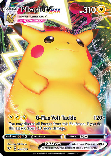 Pikachu VMAX (044/185) [Espada y escudo: voltaje vívido] 