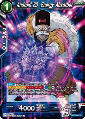 Androide 20, Absorbedor de energía (BT17-051) [Ultimate Squad] 