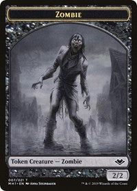 Ficha de doble cara de zombi y gólem [fichas de Modern Horizons] 