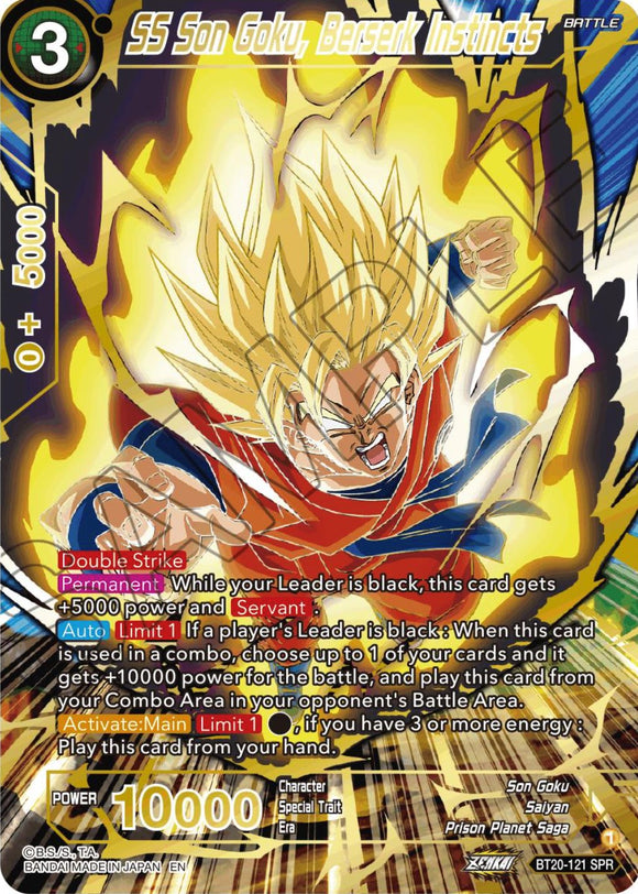 SS Son Goku, Instintos Berserk (SPR) (BT20-121) [Poder Absorbido] 