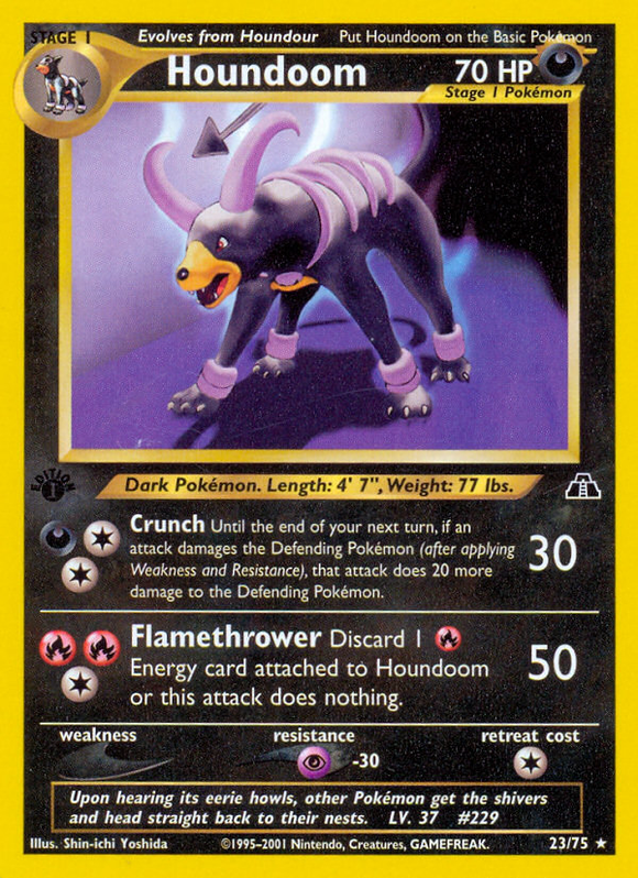 Houndoom (23/75) [Neo Discovery 1.ª edición] 