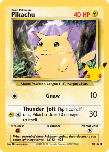 Pikachu (58/102) [Paquete del primer compañero] 