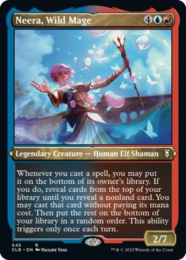 Neera, maga salvaje (lámina grabada) [Commander Legends: Battle for Baldur's Gate] 