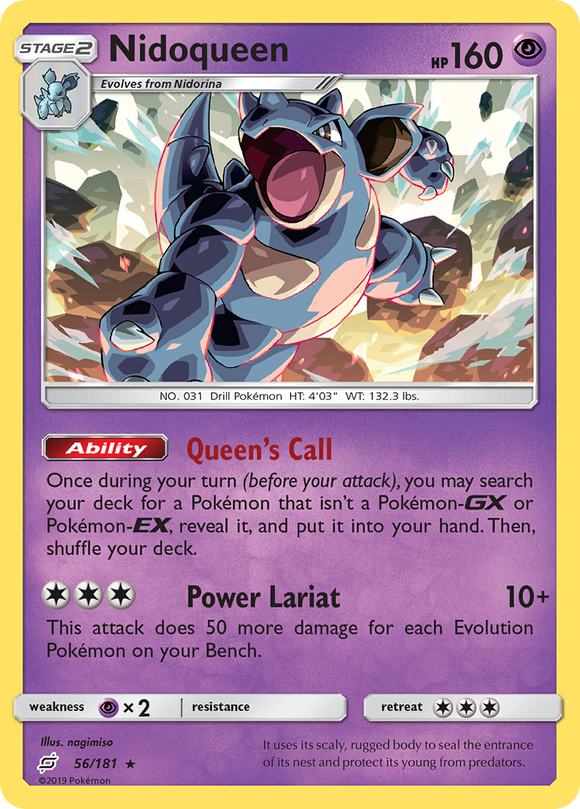 Nidoqueen (56/181) [Sol y Luna: Trabajan juntos] 