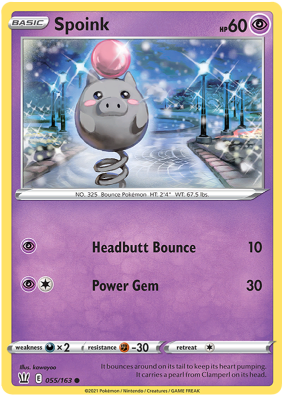 Spoink (055/163) [Espada y escudo: estilos de batalla] 