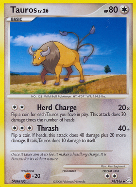 Tauros (74/146) [Diamante y Perla: Leyendas despertadas] 