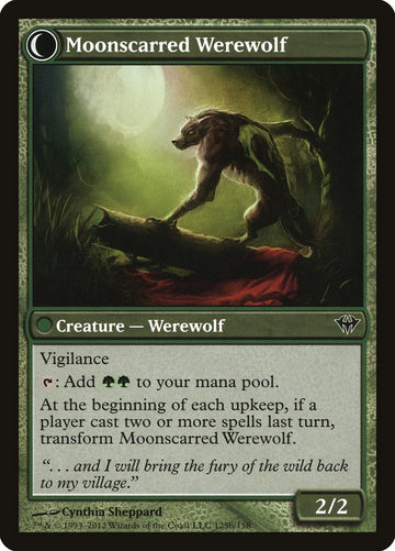 Scorned Villager // Moonscarred Werewolf [Dark Ascension] - 0