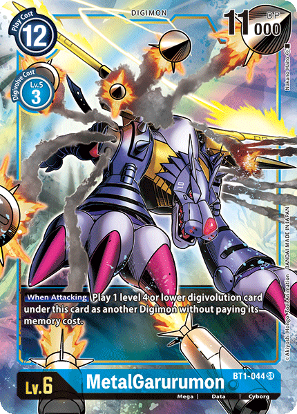 MetalGarurumon [BT1-044] (Arte alternativo) [Lanzamiento de la versión especial Booster 1.0] 