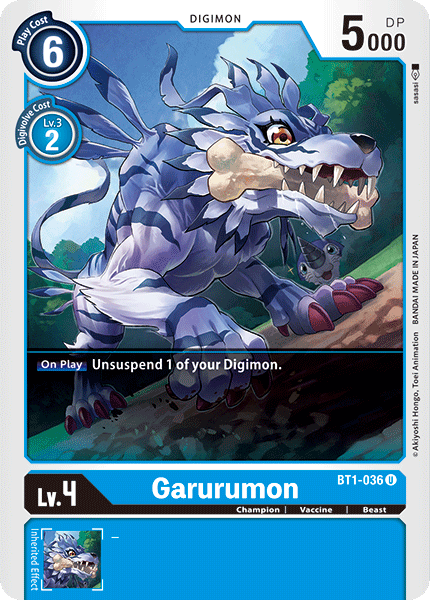 Garurumon [BT1-036] [Lanzamiento de la versión especial Booster 1.0] 