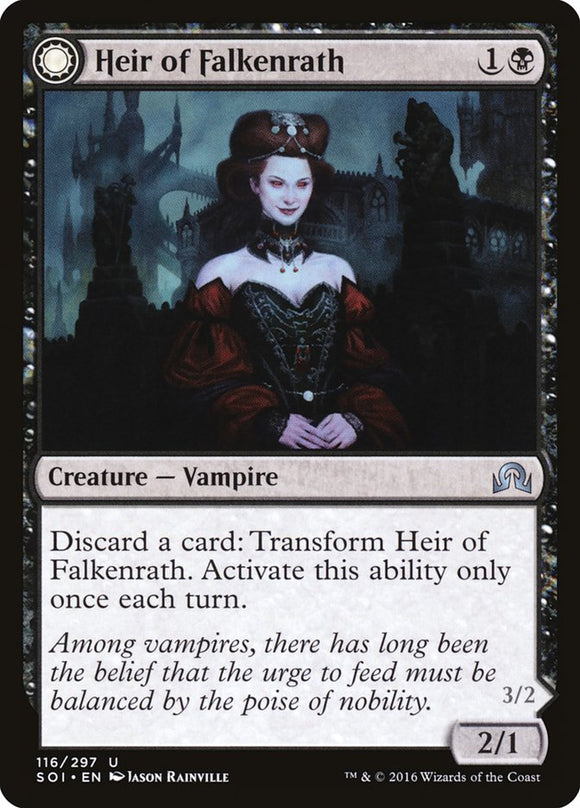 Heredero de Falkenrath // Heredero de la Noche [Sombras sobre Innistrad] 